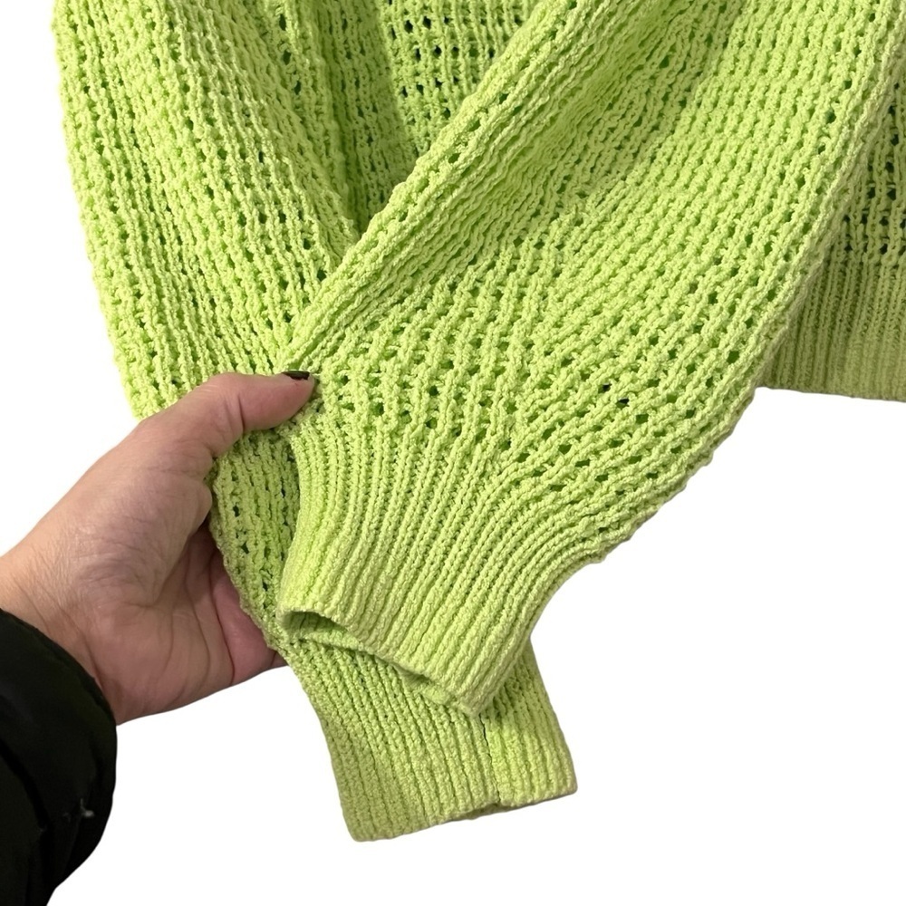 A.L.C. Laney Open Knit Crochet Balloon Sleeve Pullover Sweater — XS - Picture 8 of 11